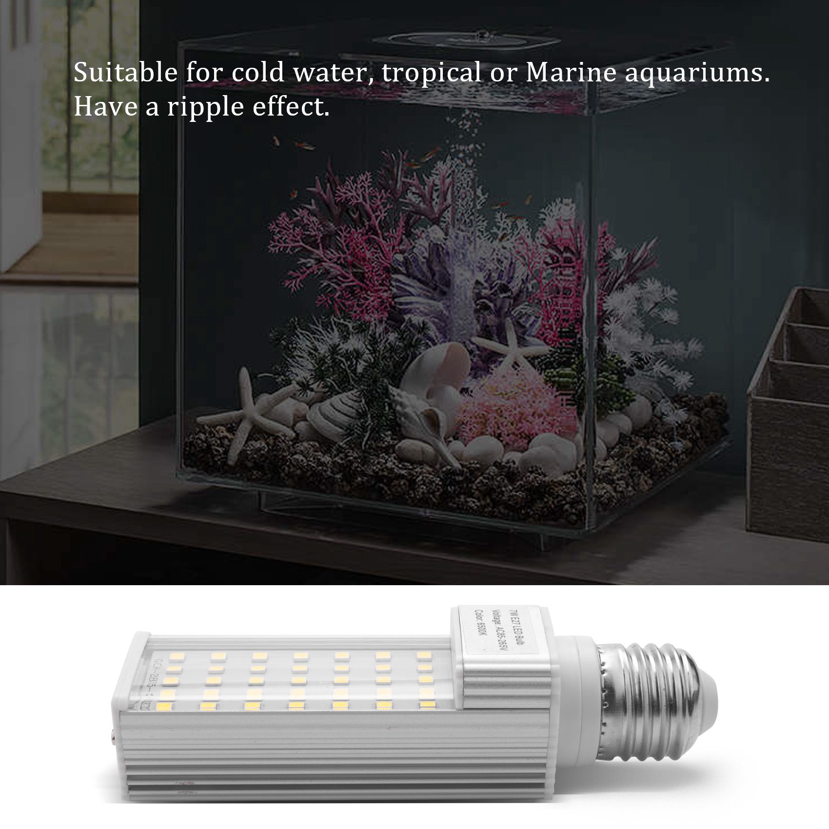 Aquarium Plant Growing - مصباح LED A56P-Fishpod أبيض لنمو النباتات