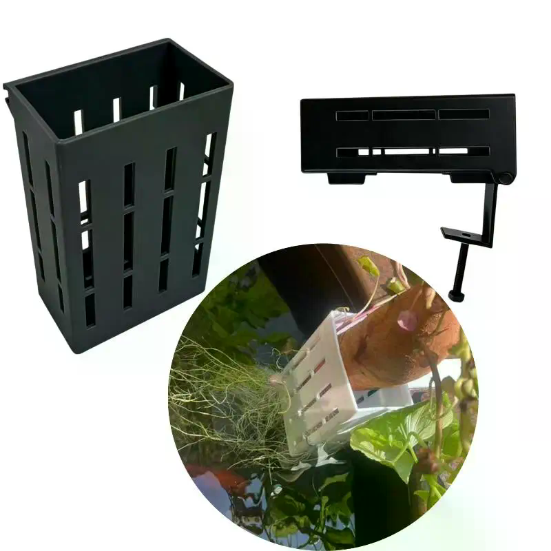 1 قطعة سلة دعم للزراعة المائية - مراجعة Aquarium Plant In Pot وسعره