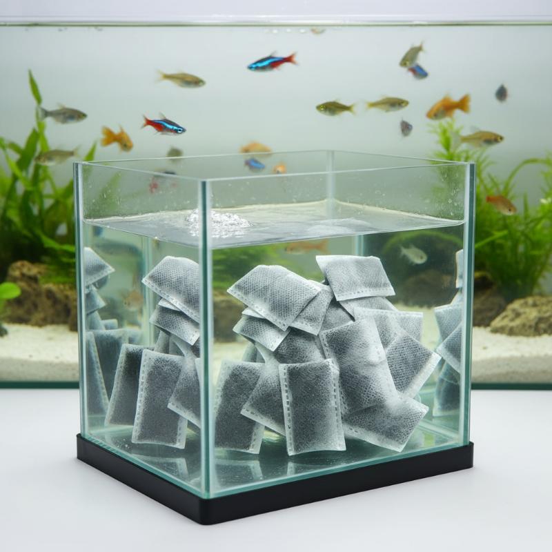 10/20/40 قطعة أكياس كربون نشط  - مراجعة Planted Aquarium Media وسعره