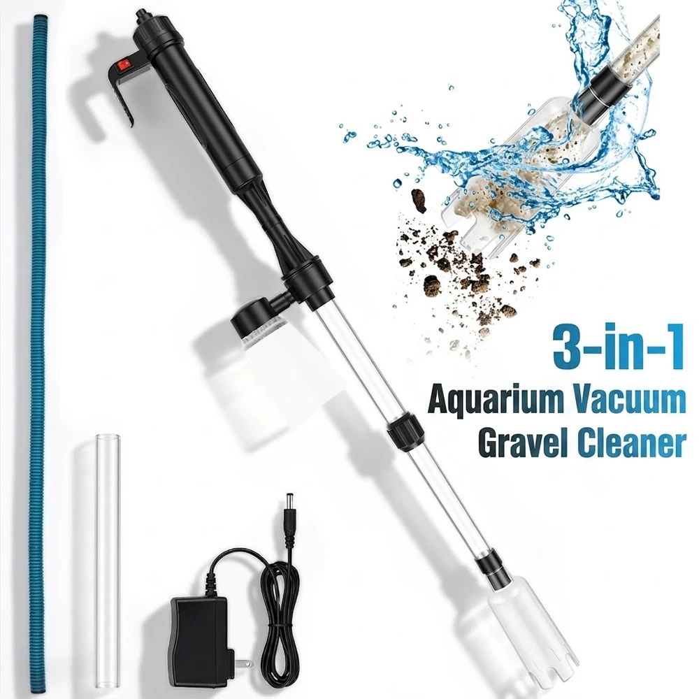 منظف حوض السمك بالشفط 3 في 1 م - مراجعة Planted Aquarium Cleaning وسعره