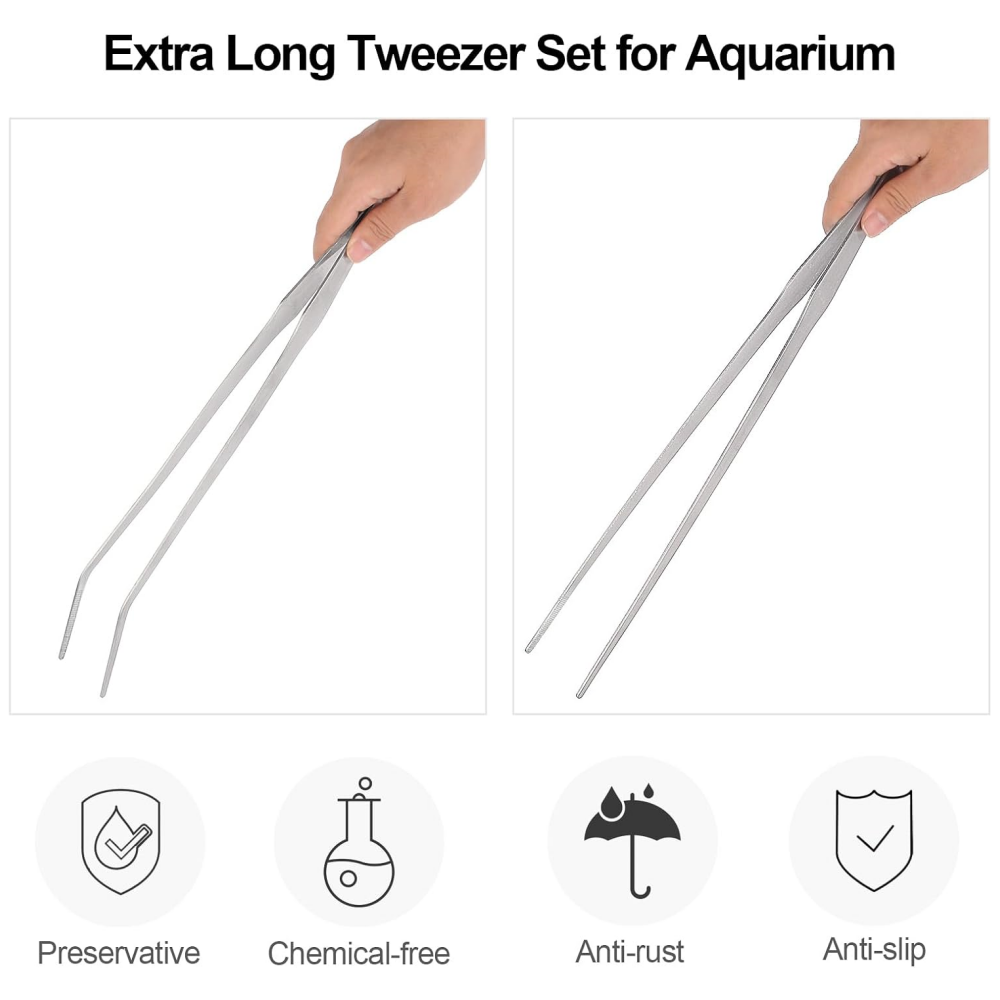 ملقط حوض أسماك من الفولاذ المق - مراجعة Planted Aquarium Tips وسعره
